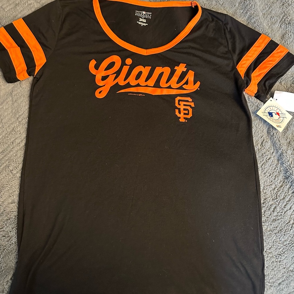 Majestic Black and Orange Giants Tee